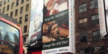 Атеисты разместили рекламу в центре Нью-Йорка